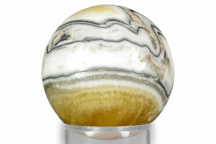 Polished Zebra Calcite Sphere - Mexico #342072